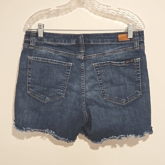 SEVEN 7 size 12 Weekend Short distressed color frayed cut off hem EUC - Picture 7 of 13